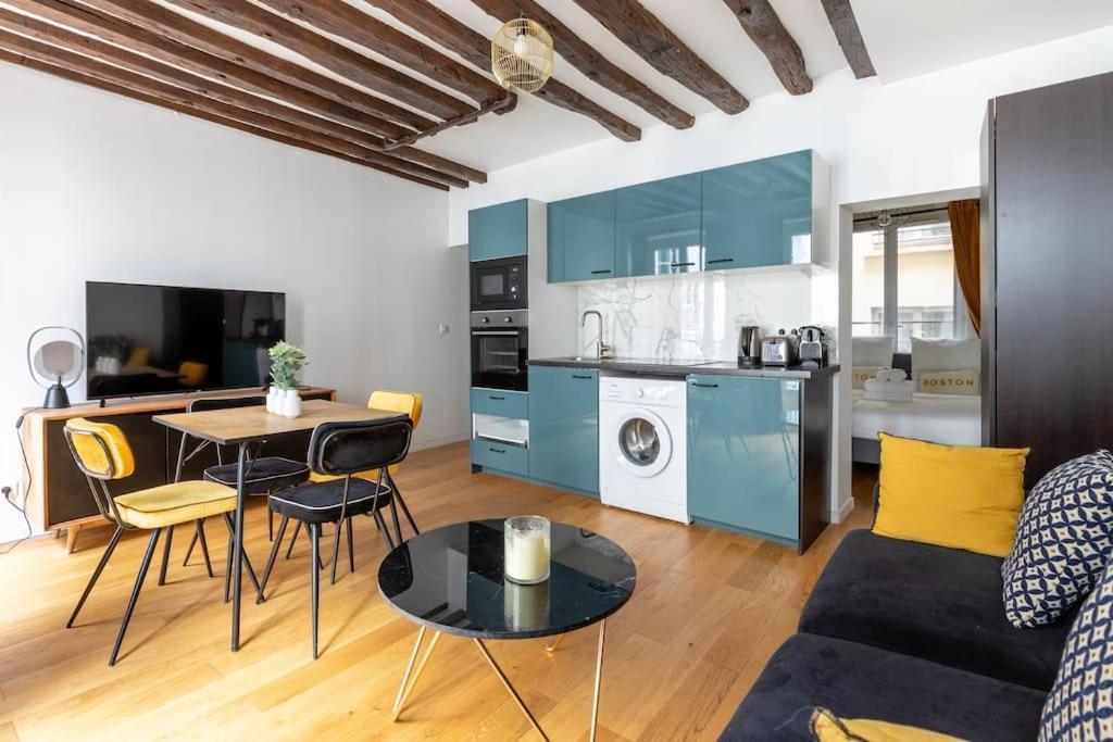 Grands Boulevards 22 : Appartement Cosy 1Br-4P Parijs Buitenkant foto